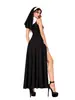 Fantasia de Halloween para adulto, traje cosplay feminino, fantasia sexy de performance de palco com tema de cruz, transfronteiriço