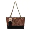 Bolso de Mujer de Moda 2025 Nuevo Modelo de Hombro Cruzado Gran Capacidad Elegante Bolso para Viajar con un Toque de Lujo Bolso de Moda con Estampado de Leopardo