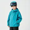 Moletom Esportivo Masculino Tamanhos Pequeno e Médio para Crianças Primavera e Outono Novo Jaqueta à Prova de Vento e Repelente à Água para Uso Externo Moda Infantil