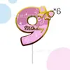 Números Calientes de Venta Transfronteriza 0-9 Adornos para Pastel de Cumpleaños para la Fiesta de Cumpleaños de Niños Decoración de Mesa de Postres