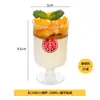 Mini Vasos Desechables de Plástico para Mousse, Pudín y Postres con Lados Altos