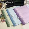 Conjunto de Pastas em L de Página Única A4 com Gradiente, Alta Qualidade, Espessada, Grande Capacidade, Clipe para Provas de Estudante, Clipe para Armazenamento de Dados