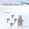Nuevo Lujo Accesible Zircón Corazón Lazo Corona Pavo Real Cobre Incrustado Zircón DIY Manicura Bolsa para Presbicia Accesorios