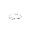 Anillo de Flor de Plata de Ley S925 Shenzhen para Mujer Estilo Mori Elegante Dulce Pequeño Fresco Anillo Abierto Moda Anillo de Alto Sentido