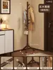 Cabideiro de Chão em Madeira Maciça para Quarto, Uso Doméstico, Cabideiro Simples de Chão, Cabide para Roupas e Bolsas Indoor