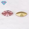 Huagang Gem Banhado a Ouro Amarelo Dema Olho Em Forma de Zircônia Rosa Pedra Nua Rosa Artificial CZ Diamante Pedra Branca Broca de Unha