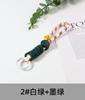 Anillo de Cara Sonriente de Colores Correa para Vaso de Agua Anillo para Cámara Llavero de Memoria USB Corto Cuerda Anti-pérdida Correa Ajustable para Teléfono Móvil