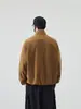 Chaqueta de Hombre para Primavera y Otoño con Cuello Alto Tendencia Versátil Abrigo de Trabajo Top Casual Simple Elegante