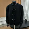 Suéter de Punto Pesado para Hombre Cardigan de Pareja Ropa Exterior Cuello Redondo de un Solo Botón Estilo Old Money Otoño Invierno Factory Transfronteriza Venta al por Mayor