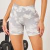 En stock nuevo DARCSPORT cabeza de lobo estampado digital europeo y americano para mujer fitness conjunto sin costuras de sujetador shorts pantalones