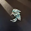 Broche de Aleación Esmaltada de Fénix para Mujer, Pin de Solapa Moderno y Elegante para Cárdigans, Accesorio de Moda de Alta Gama para Trajes
