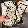 Bufanda Pequeña Larga Estrecha de Seda Fina Corea del Sur Bufanda Decorativa Otoño e Invierno Moda Cinta Combinación para Mujer Bufanda de Moda Elegante