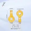 Puzuo Cor Forte que Mantém, Dourado Fosco, Acessórios para Joias DIY, Incrustados com Diamantes, Vajra, Cuia, Contas Redondas, Contas para Pulseira com Furo Passante