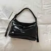 Bolso de Axila de Nicho de Moda 2026 Principios de Otoño Nuevo Bolso Tote de Moda Retro Color Sólido Gran Capacidad Bolso de Motociclista