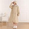 Impermeable de una pieza estilo cortavientos, Largo para senderismo al aire libre, Resistente a la lluvia intensa, Poncho engrosado y alargado estilo cortavientos para hombres y mujeres