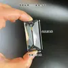 Nuevos Accesorios de Lámpara de Cristal Pieza Multifacética de Tira Larga Gota de Lluvia Arco Trapecio Cuadrada Luminaria Cortina de Puerta Colgante de Boda