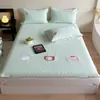Dibujo Animado Perro Azul Waffe Set de Tres Piezas Esterilla de Seda Helada Gorro de Cama Esterilla con Bordado para Aire Acondicionado Lavable a Máquina Plegable