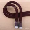 Cuerda Redonda de Nylon de Dos Colores con Cubierta de Goma de 1.0 cm, Cuerda Trenzada Elegante, Cuerda para Cintura de Pantalones Casuales, Cuerda Decorativa Multifuncional
