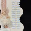 Unhas Postiças Brancas Leitosas Estrela de Cereja Queda Estelar Contas de Vidro Artesanais Puras Olho de Gato Novo Estilo Manicure Pronta Unhas Postiças