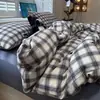 Conjunto de Roupa de Cama Quatro Peças 100% Algodão Classe A 2026 Novo Conjunto de Cama Capa de Edredom de Algodão Puro Lençol Fronha Conjunto de Três Peças para Dormitório Estudantil 3