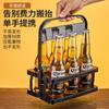 Cesta de Cerveza Portátil Estante para Vino Cesta de Plástico Estante Plegable para Vino Portátil Caja Portátil para Botellas 6 Botellas Xiliang
