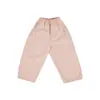 Roupa Infantil Bola de Arroz Pegajoso Outono 2026 Calça Curva Infantil Algodão Macio Escovado Carbono Calça Longa Casual 100% Algodão Venda por Atacado