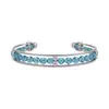 Pulsera de tres capas hueca con cuentas de vidrio de viento de segunda mano, sentido de diseño, personalidad, pulsera simple, lujo ligero, sensación de alta gama, joyería de mano para mujeres