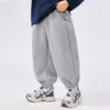 Ropa para Niños Pantalones para Niños Primavera y Otoño 2026 Nuevos Pantalones Deportivos de Felpa para Primavera Niños Pantalones Deportivos Holgados para Niños Conjunto de Primavera para Niños