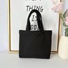 Nova Bolsa de Mão de Lona Lisa para Mulheres, Simples e Portátil para o Trabalho, Bolsa Térmica para Marmita, Bolsa de Armazenamento de Grande Capacidade