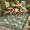 Alfombra de bucle vintage floral más vendida en Amazon transfronteriza con base de goma antideslizante, antideslizante, resistente a la suciedad y al desgaste
