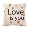 Nueva Funda de Almohada con Patrón de Carta de Amor del Día de San Valentín de Amazon Almohada para Sofá Funda de Almohada Fabricante Diseño Venta al por Mayor