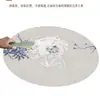 Posavasos Redondo de Porcelana Azul y Blanca Estilo Chino, Esterilla Filtro de Agua Absorbente de Diatomeas de Secado Rápido, Esterilla Protectora de Superficie de Mesa Anti-quemaduras para Mesa de Comedor