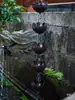 Cadena de Lluvia Morada, Cadena de Goteo para Aleros, Cadena de Drenaje, Cadena Guía de Agua para Patio, Canaleta de Agua para Tejado, Campana de Lluvia Estilo Chino, Cadena de Agua de Lluvia