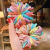 Elástico Infantil, Prendedor de Cabelo, Saia, Elástico que Não Machuca o Cabelo, Tiara Circular Pequena Infantil, Elástico Durável e Sem Marcas Estojo de Couro