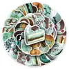 50 Pegatinas de Graffiti Estilo Ins Delgadas e Inteligentes para Pastel Postre Comida Gourmet Creativa Decoración Impermeable Pegatinas para Manualidades DIY