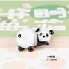 Accesorios de resina dibujos animados transparente serie Panda diy pegamento crema parche para funda de teléfono móvil caja de almacenamiento material zapatos con agujeros