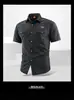 Camisa de Secado Rápido Jeep Spirit Jeep Verano, Camisa de Manga Corta sin Planchar, Camisa de Trabajo de Verano para Hombre, Protección Solar