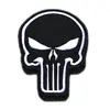 Haike Outdoor Transfronteiriço 3D PVC Punisher Patches de Ombro Velcro Mochila Outdoor Crânio Tático Emblema de Moral