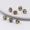 Pulsera con Cuentas Giratorias, Amuleto, Rueda de Oración, Aleación Chapada en Plata Antigua del Tíbet, Círculo Dorado, Nube Propicia, Amuletos Hechos a Mano con Cuentas