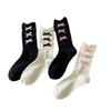 Lolita calcetines lolita mujer lindos japoneses chica suave princesa encaje lazo calcetines de tubo moda primavera y otoño