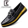 Marca CKVUSAMG Zapato de Cuero para Hombre Capa Superior Piel de Vaca Aumento Interno de Altura Suela Suave Superficie Suave Suela Gruesa Cuero Casual de Negocios Zapatos de Cuero para Hombre
