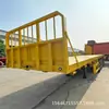 Exportación de Fábrica Remolque Plataforma Semi-remolque 13m Remolque Plataforma para Contenedores 20 pies 40 pies Plataforma para Contenedores