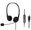 Auriculares con cable para operador unilateral, auriculares profesionales con reducción de ruido para oficina, auriculares USB para negocios en línea y estudiantes