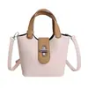 Bolso Cruzado Lindo de Nicho Estilo Coreano, Bolso Cubo Retro de Moda, Bolso de Mano, Bolso de Hombro Versátil Simple Elegante para Viajar