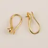 Aretes de Joyería Hechos a Mano DIY Accesorios de Perlas Tachuelas Cobre Puro Antideslizante Conservación del Color Material Galvanizado Ganchos para Orejas de Zapato de Tacón Alto
