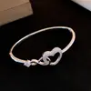 Pulsera Geométrica de Circonita Transfronteriza Europea y Americana, Lujo Ligero, Pulsera de Moda de Gama Alta, Diseño Único de Nicho, Accesorio de Mano Versátil