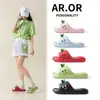 Pantuflas de Manzana de Dibujos Animados para Mujer Verano Moda Exterior Sandalias Hogar Hogareño Eva Suela Suave Antideslizantes Pantuflas para Mujer Lindas