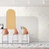 Papel tapiz geométrico de rejilla de terrazo nórdico 3D papel tapiz de pared de fondo para salón de belleza tienda de té con leche pared de tienda de ropa tela de pared