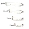 Hebilla de seguridad de alfiler diy con cierre pasador de seguridad con agujero pasador simple disco broche insignia soporte para corsage pasador de joyería material