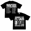 Camiseta de Manga Corta Estampada Transfronteriza Verano Estilo Americano Holgada Cuello Redondo